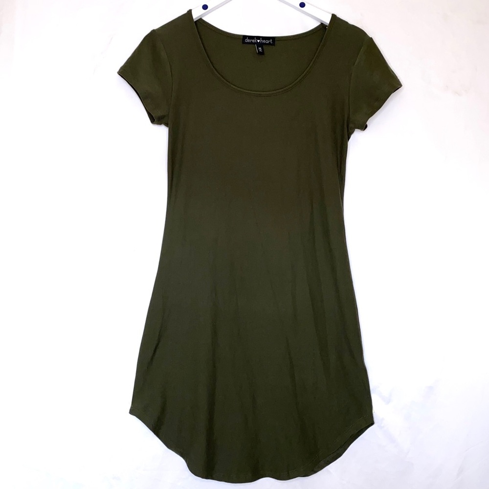 Army Dark Green T-Shirt Dress